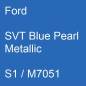 Preview: Ford, SVT Blue Pearl Metallic, S1 / M7051.